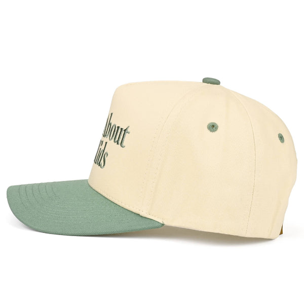 C.C SORRY ABOUT MY HUSBAND Letter Two Tone Trucker Hat: Sage - Lulu Bella Boutique