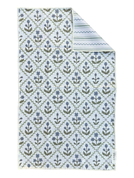 Lumi/Glacier: Reversible Sided-Hand Towel Washcloth Set - Lulu Bella Boutique