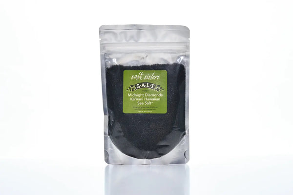 All-Natural Sea Salt - Hawaiian -Midnight Diamonds -Fine-4oz