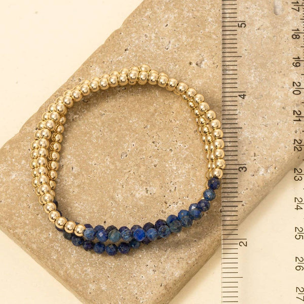Beaded Stretch Bracelet Set: AMZ - Lulu Bella Boutique
