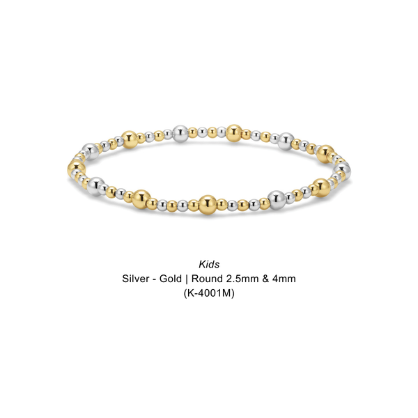 Kids Fashion Fortunes | Sweet Little Shimmers & Shines: Kids Gold | Round 4mm (K-3020G) - Lulu Bella Boutique