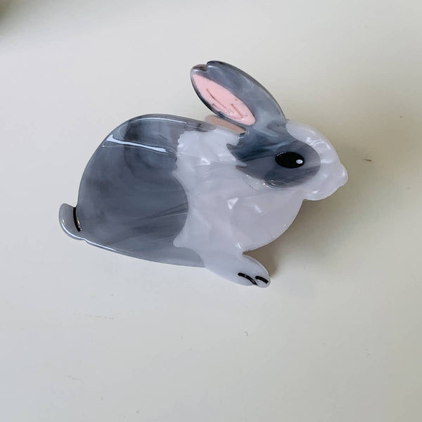 FASHIONABLE WHITE SWAN ACETIC ACID HAIR CLIP_CWAHA0549: Black / (OS) 2 - Lulu Bella Boutique