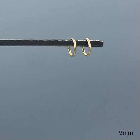 1.25mm Gold-filled Endless Hoops: 9mm - Lulu Bella Boutique