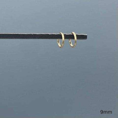 1.25mm Gold-filled Endless Hoops: 9mm