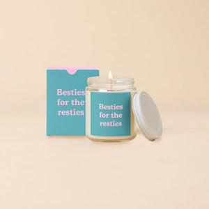 Yippie Candle Jar w/Lid - Besties For The Resties