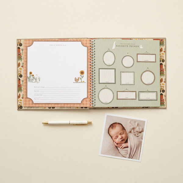 Little Farmer Baby Memory Book - Lulu Bella Boutique