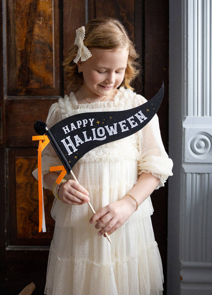 VHP1215 - Happy Halloween Felt Pennant - Lulu Bella Boutique