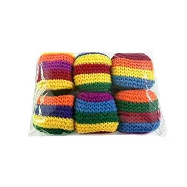 6PCS - Crochet Hacky Sack Toy Balls