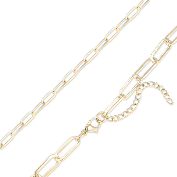 14K Gold Filled PLUS™ 2.5MM Paperclip Chain Necklace: 18"