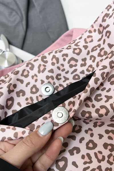Leopard Caryall Diaper Tote Bag: PINK