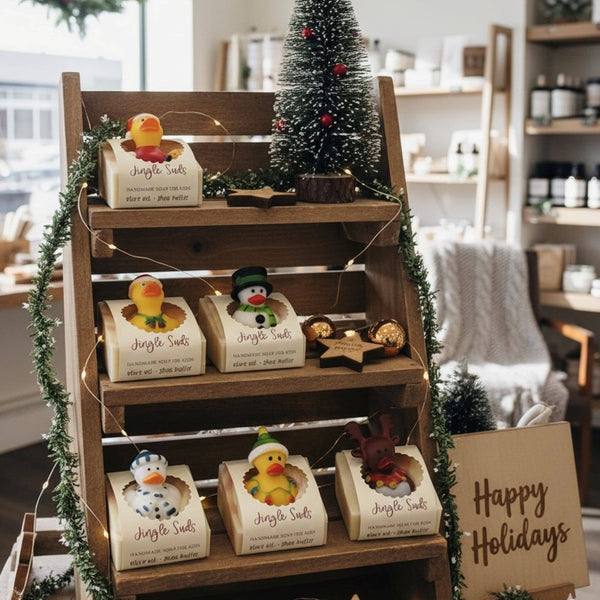 Jingle Suds Holiday Handmade Soap Bar for Kids SEASONAL