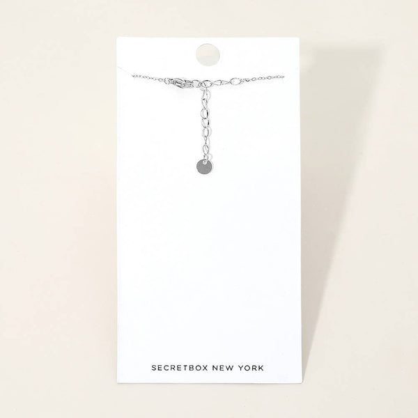 SECRET BOX_Stainless Steel Butterfly Charm Station Chain Anklet: Gold - Lulu Bella Boutique