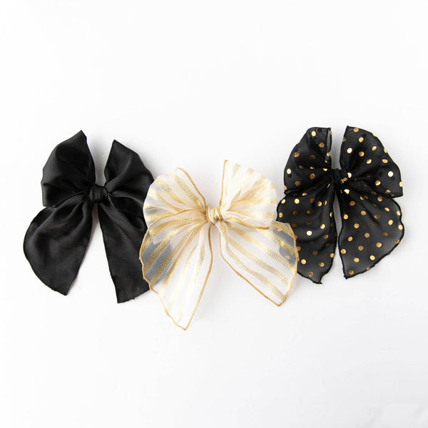 Black Satin | Party Bow