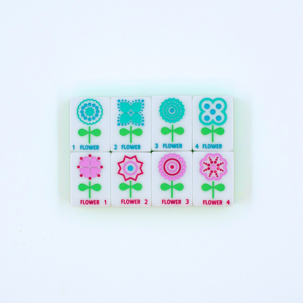 Crystal Confetti Lemon-Lime | Mahjong with a Sprinkle of Color and Joy | 1.25" x 0.9" x 0.7"