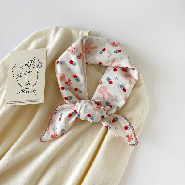 Versatile Retro Printed Square Scarf - Lulu Bella Boutique