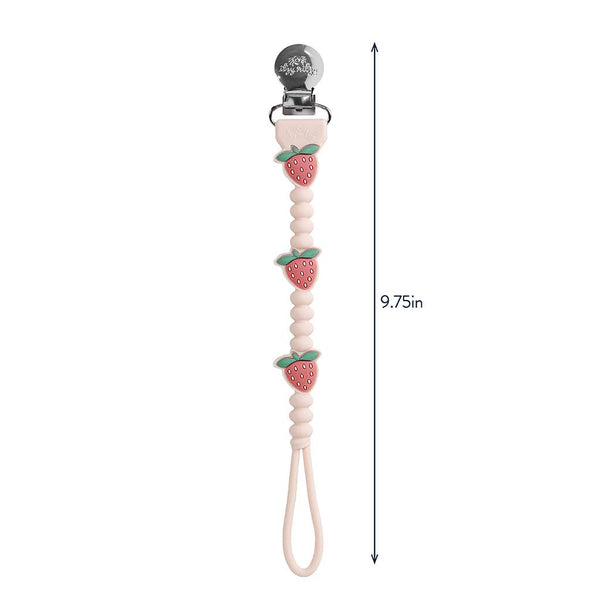 Itzy Paci Strap Plus™: Pink Bows