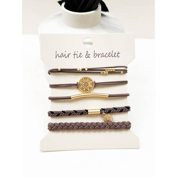 Boho Inspired Hair Tie Bracelets: MIX COLOR / ONE(6) - Lulu Bella Boutique