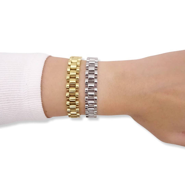 Watch Strap Link Bracelet: Gold / 16 cm (Women)