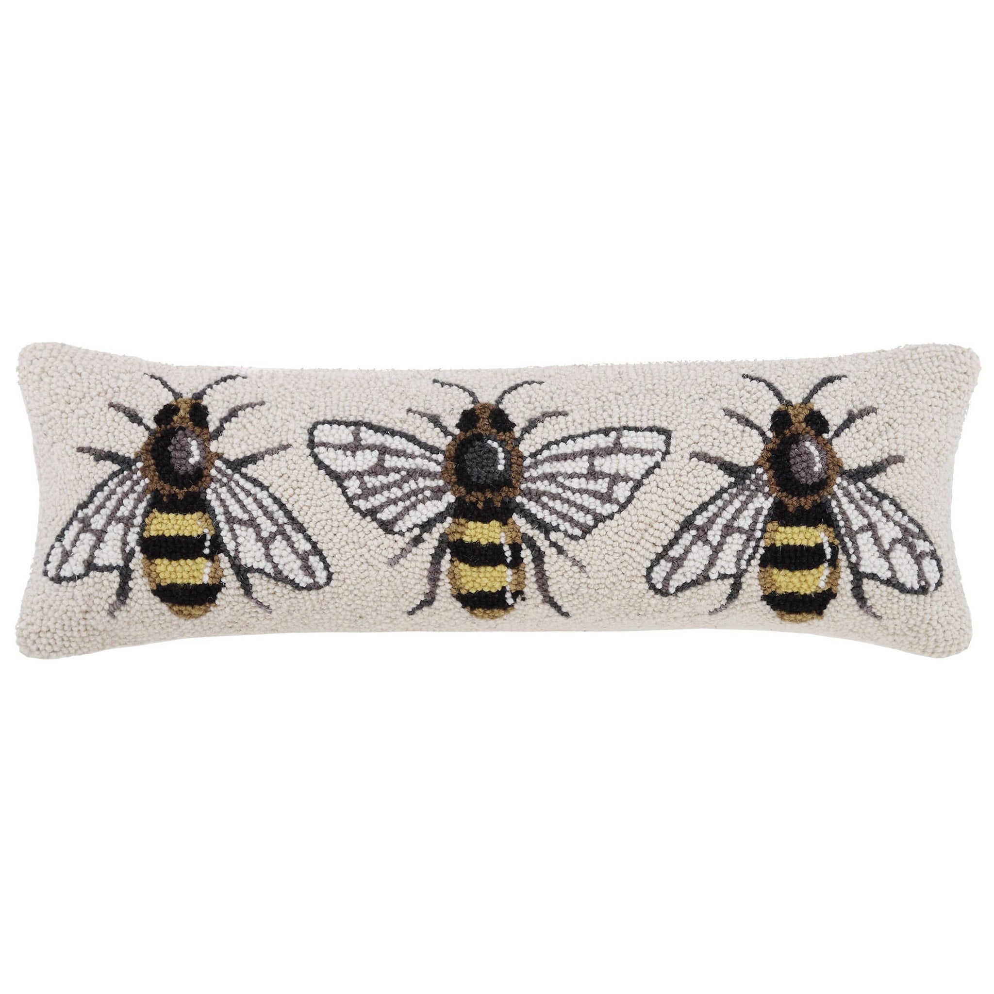 Bee Hook Pillow - Sally Eckman Roberts - Lulu Bella Boutique
