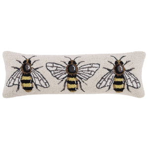 Bee Hook Pillow - Sally Eckman Roberts - Lulu Bella Boutique