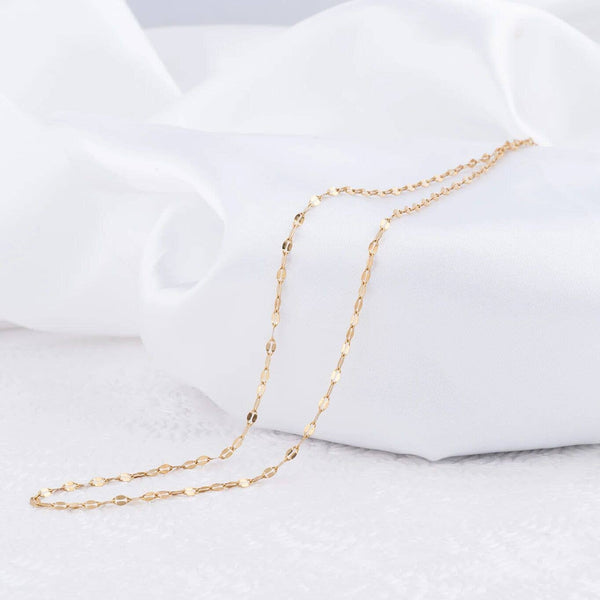 14K Gold Filled Plus™ Lip Chain Necklace: Gold / 18"