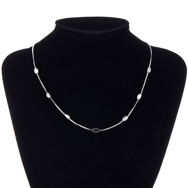 SECRET BOX STAINLESS STEEL NUGGET NECKALCE, DN 60080: RH - Lulu Bella Boutique