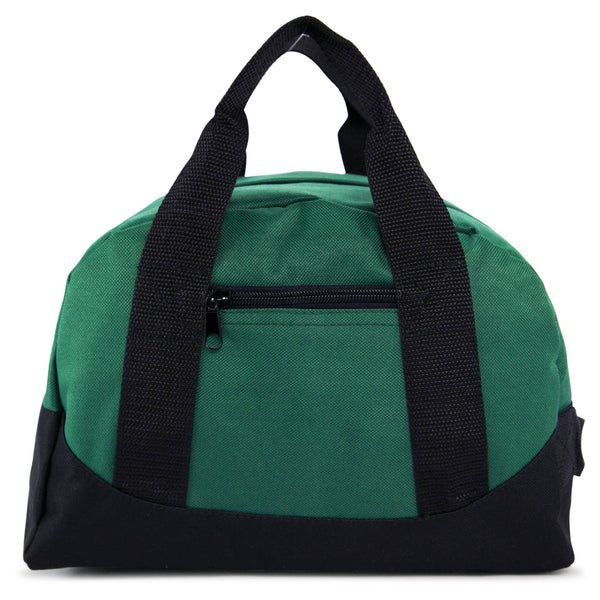 12" Mini Two Tone Duffle Bag: Red - Lulu Bella Boutique