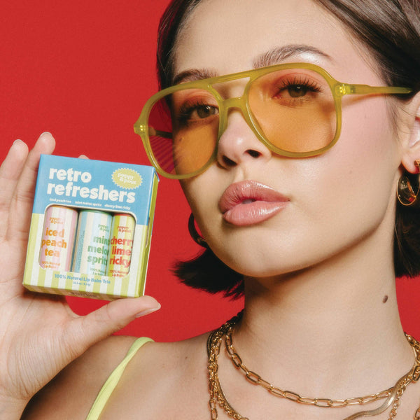 Retro Refreshers Lip Balm Trio Gift Set - Lulu Bella Boutique