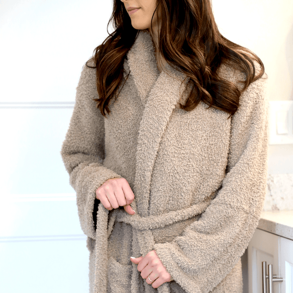 COZY BAMBONI® ROBES: Gray / Large/XL - Lulu Bella Boutique