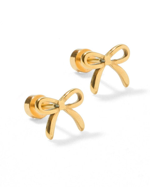 Screwback Stud Earrings - Sadie - Gold
