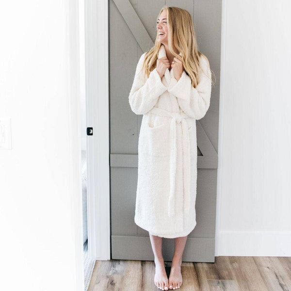 COZY BAMBONI® ROBES: Gray / Large/XL - Lulu Bella Boutique