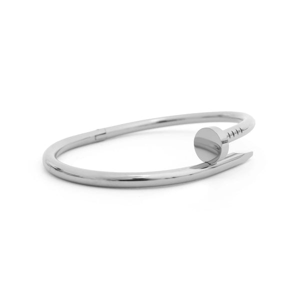 18K Gold PVD Stainless Steel Nail Bangle : Gold - Lulu Bella Boutique
