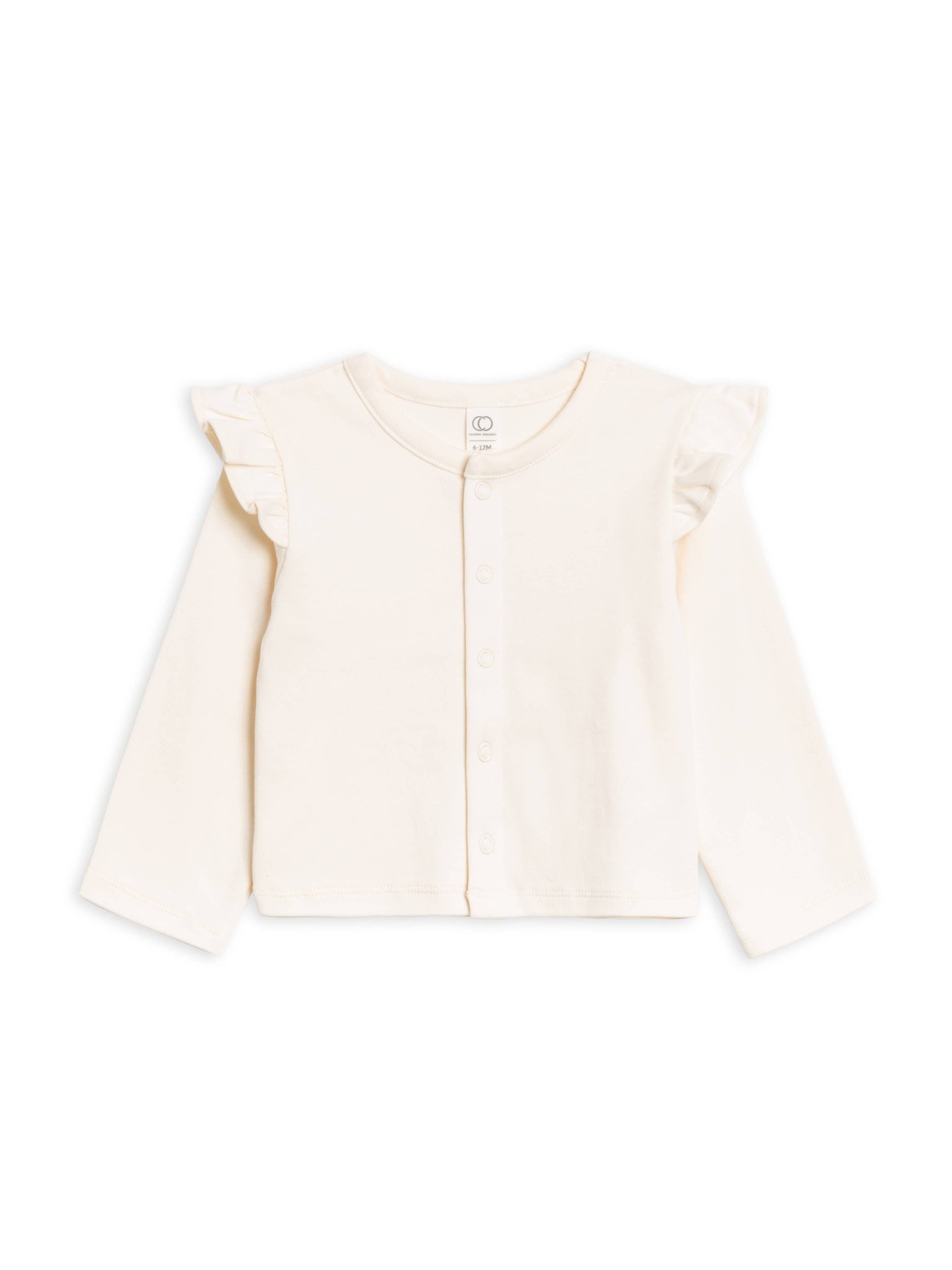 Organic Baby Hazel Cardigan - Ivory: 18-24M - Lulu Bella Boutique