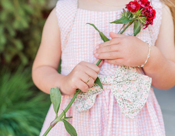 14K Gold-Plated Gold Band Baby Ring - 2mm Band: 1 - Lulu Bella Boutique