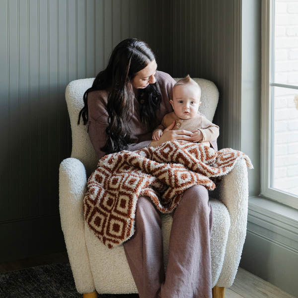 DOUBLE-LAYER BAMBONI® RECEIVING BLANKETS: Elephant Double Layer