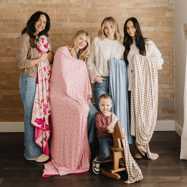 Cherry Swaddle Blanket: Adult (57" x 72") - Lulu Bella Boutique