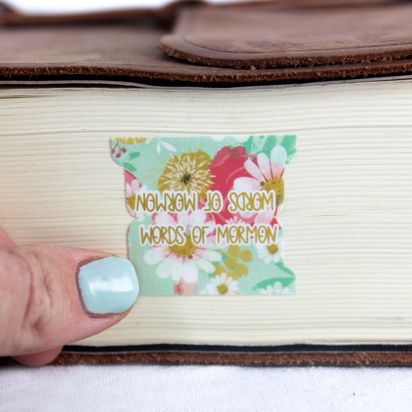 Book of Mormon Bloom With Grace Gold Foiled Tabs - Lulu Bella Boutique