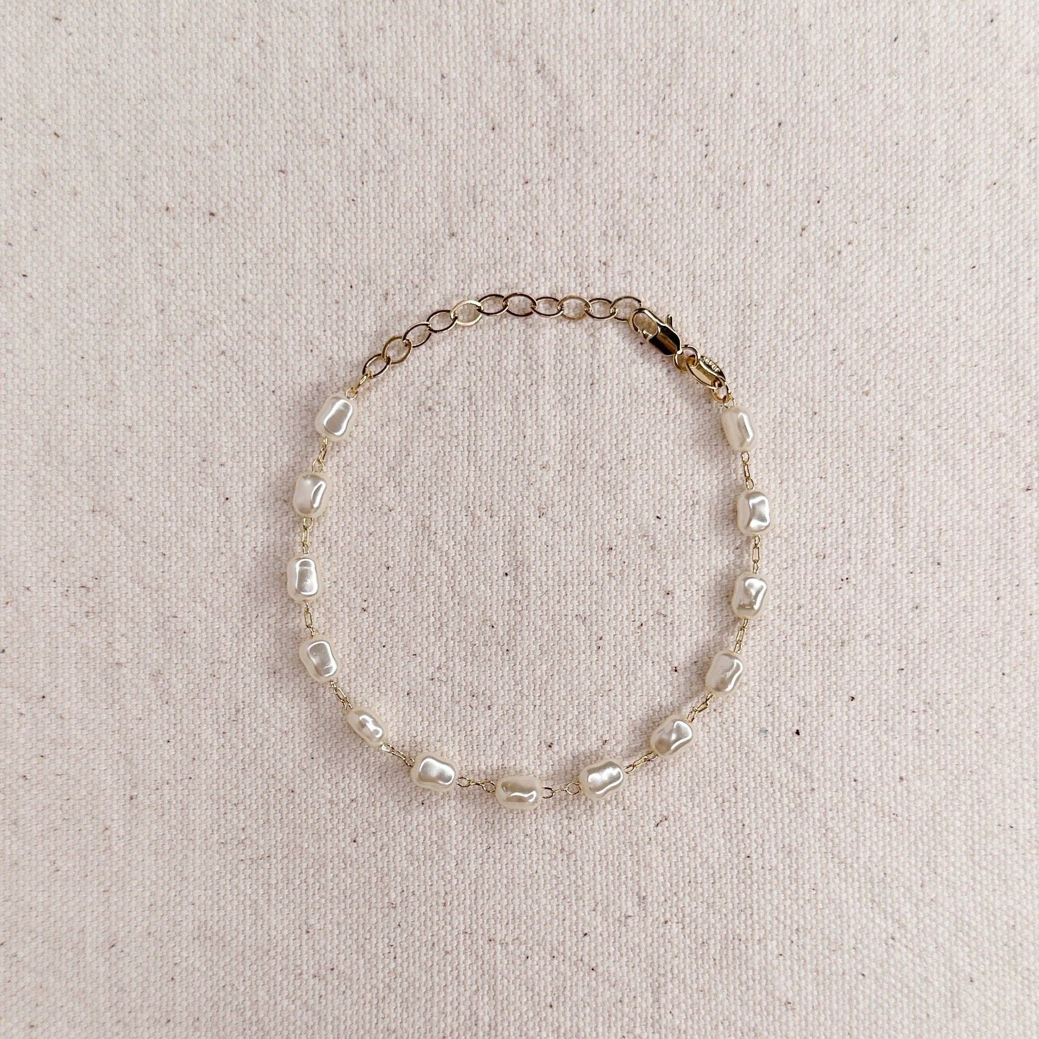 Baroque Pearl Bracelet - Lulu Bella Boutique
