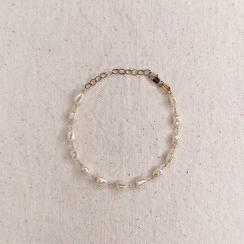 Baroque Pearl Bracelet - Lulu Bella Boutique