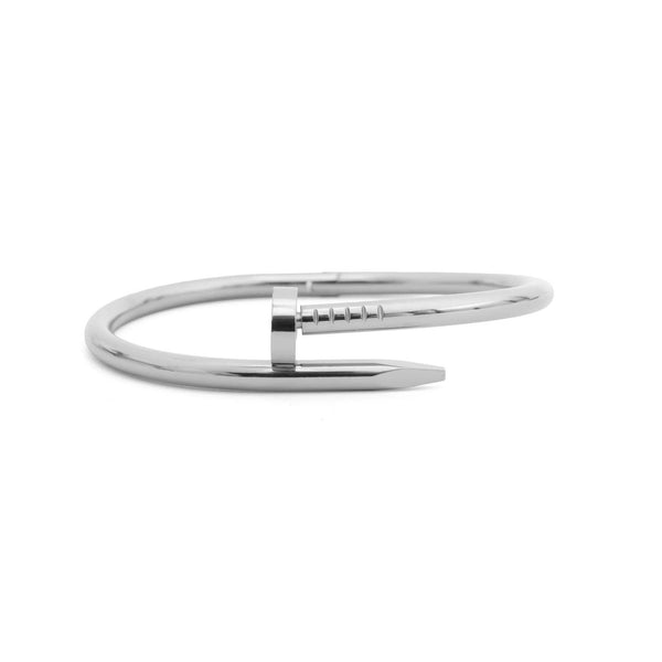 18K Gold PVD Stainless Steel Nail Bangle : Gold - Lulu Bella Boutique