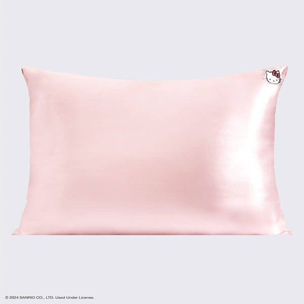 Hello Kitty x Kitsch Pillowcase - Solid Pink Kitty Face - Lulu Bella Boutique