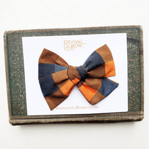 Large Fabric Bow • Fall Plaid