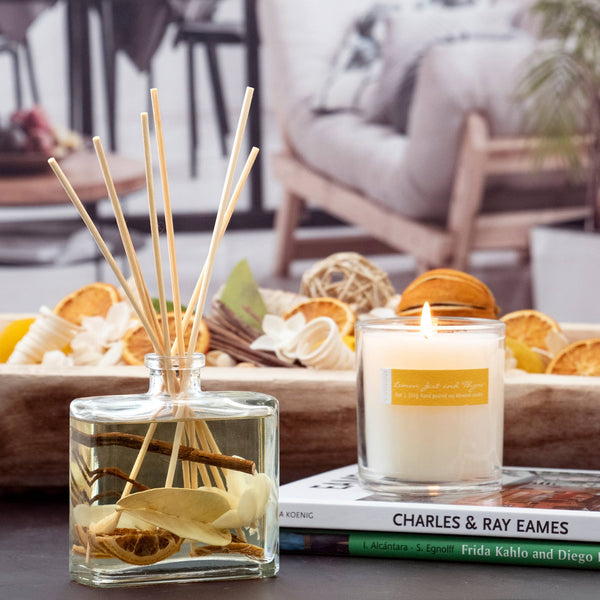 Lemon Zest and Thyme Botanical Reed Diffuser - Lulu Bella Boutique