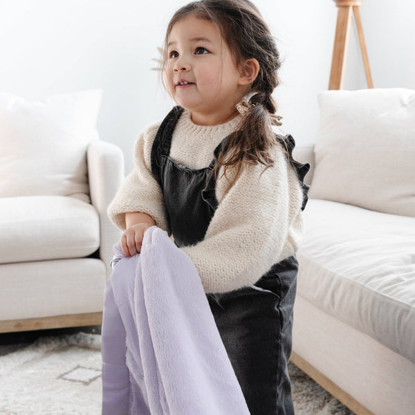 SATIN BORDER RECEIVING BLANKETS: Gray - Lulu Bella Boutique