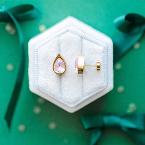 Pink Teardrop Gem