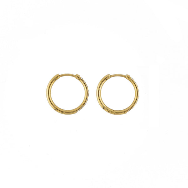 Diamond Hoops 18mm