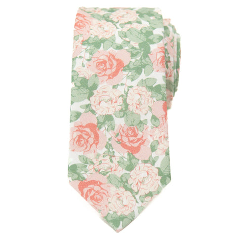 Cape Town Floral Men's Tie: Mens Big & Tall - 3" wide x 62" long - Lulu Bella Boutique