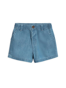 Organic Baby & Kids Luke Chambray Shorts: 3T - Lulu Bella Boutique