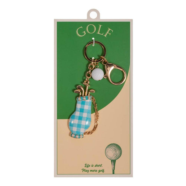 Golf Bag Charm Drop Keychain Bag Charm: Multi - Lulu Bella Boutique