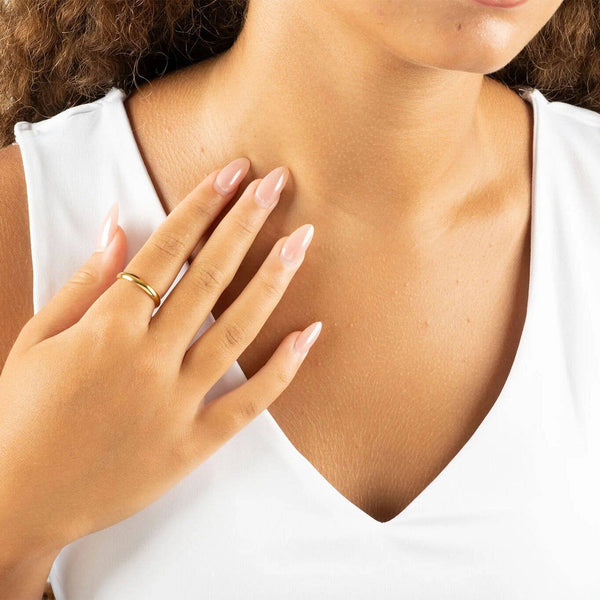 14K Gold Filled Plus™ Blank Ring: 8 / 6mm
